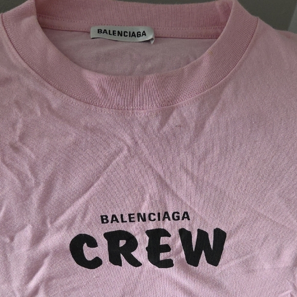 Balenciaga Other - Balenciaga Pink Crew T-Shirt